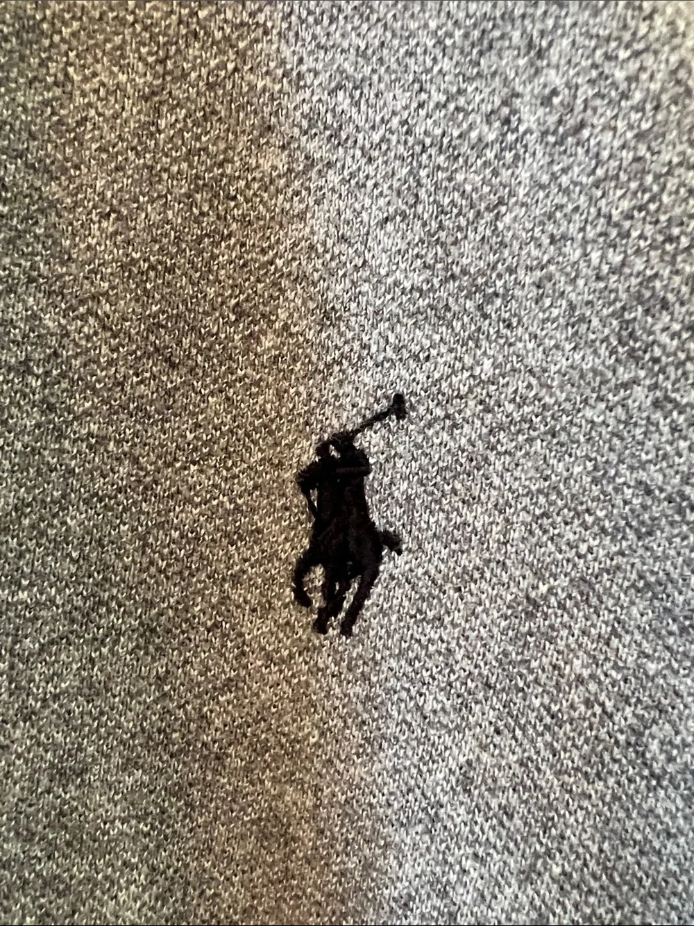 Polo Ralph Lauren Classic Fit Long Sleeve Polo Shirt Heather Gray Black Pony XXL